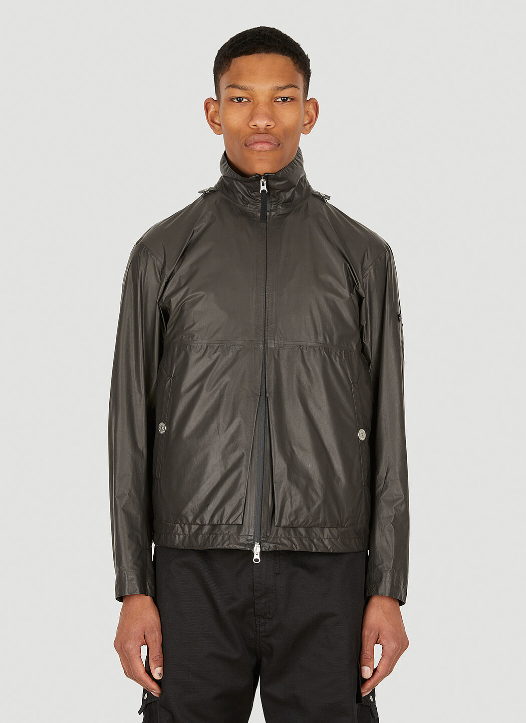 Stone Island Sleeve Patch Overshirt Jacket in Black LN CC