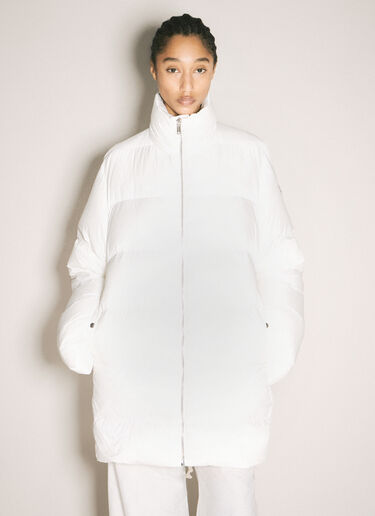 Moncler x Rick Owens Hooded Cyclopic Coat White mcs0358007