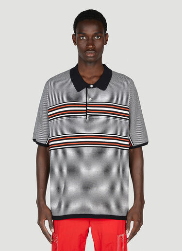 NOMA t.d. Striped Polo Shirt Black nma0152011