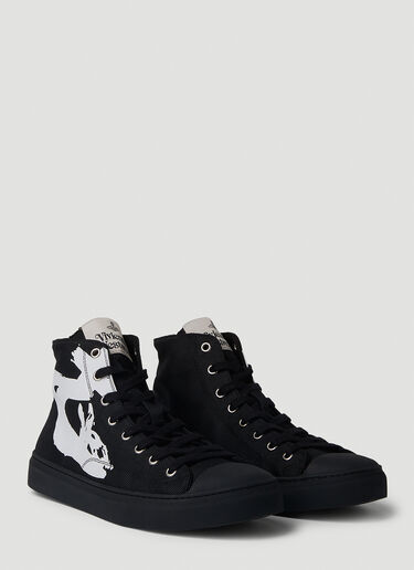 Vivienne Westwood Plimsoll High Top Sneakers Black vvw0152026
