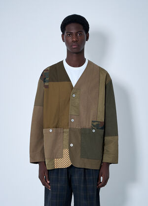 Comme des Garçons Homme パッチワーク ジャケット カーキ cdh0160008