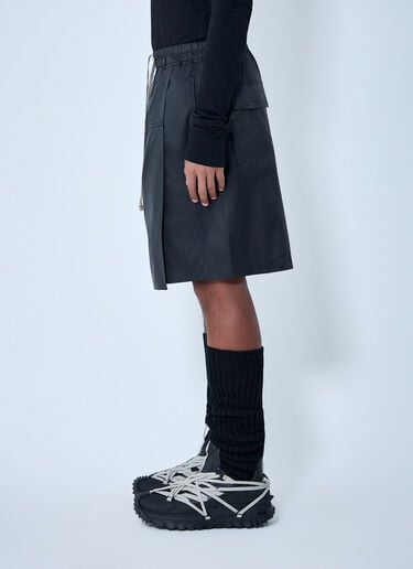 Moncler x Rick Owens Drawstring Midi Kilt Shorts Black mcs0363014