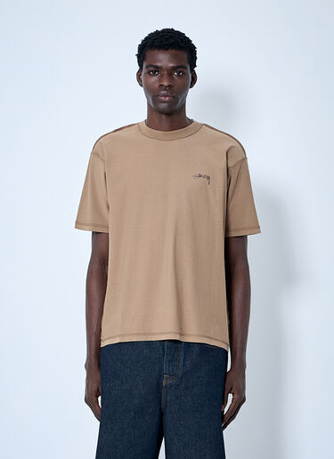 Stüssy Logo Motif T-Shirt Brown sts0160008