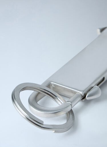 Rick Owens Stainless Steel Key Holder Silver ric0163054