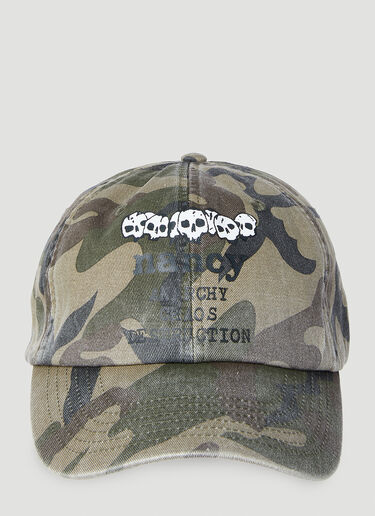 Nancy Camouflage Baseball Cap Green ncy0153005