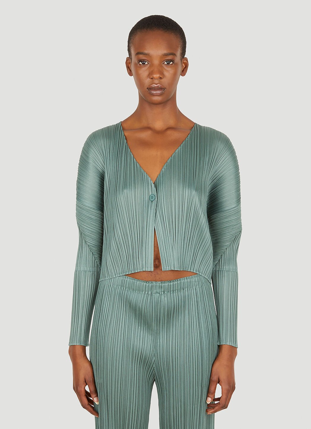 Issey miyake pleats please cardigan top