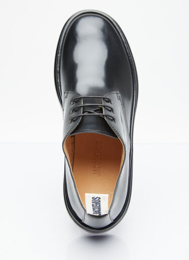 Jacquemus Les Derbies Pavane Lace-Up Shoes Black jac0154019