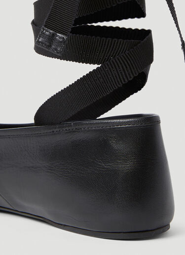 Gucci Logo Plaque Ballet Flats Black guc0251155