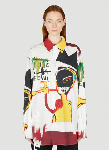 Honey Fucking Dijon Basquiat Overshirt White hdj0352017