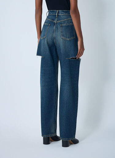Maison Margiela 破洞五袋式牛仔裤 蓝色 mla0261005