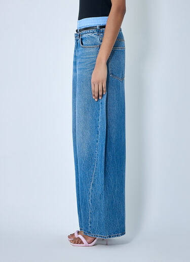 Alexander Wang Wide-Leg Denim Trousers Blue awg0264011