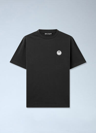 LN-CC® - Palm Angels: Palm Tree Regular Tee - Black Palm Angels Palm Tree Regular Tee Black pma0166099