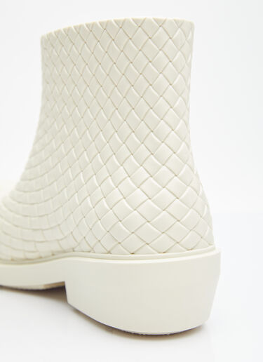 Bottega Veneta Fireman Ankle Boots White bov0255021