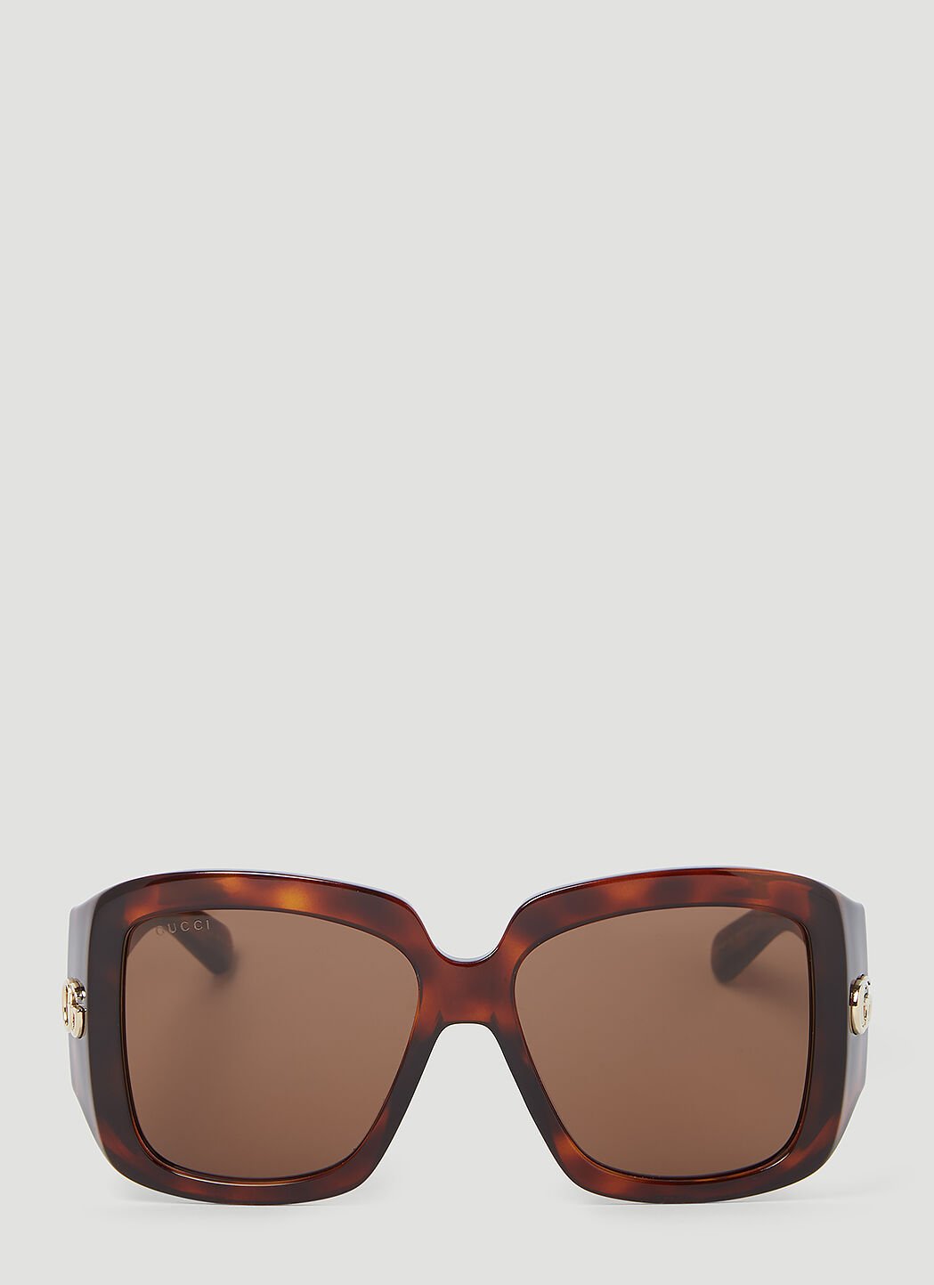 Gucci tortoiseshell top square sunglasses