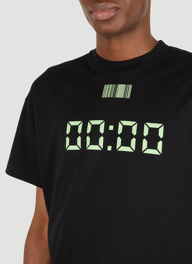 VTMNTS Reset Barcode Logo T-Shirt Black vtm0348012
