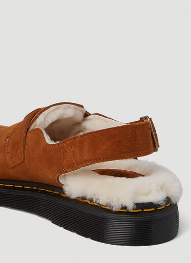 Dr. Martens Jorge Shearling Buckle Mules Brown drm0350006