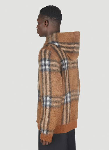 Burberry Malone Fluffy Check Sweater Brown bur0151009