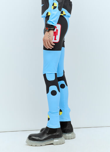 Walter Van Beirendonck Dummy Bike Leggings Blue wlt0156008