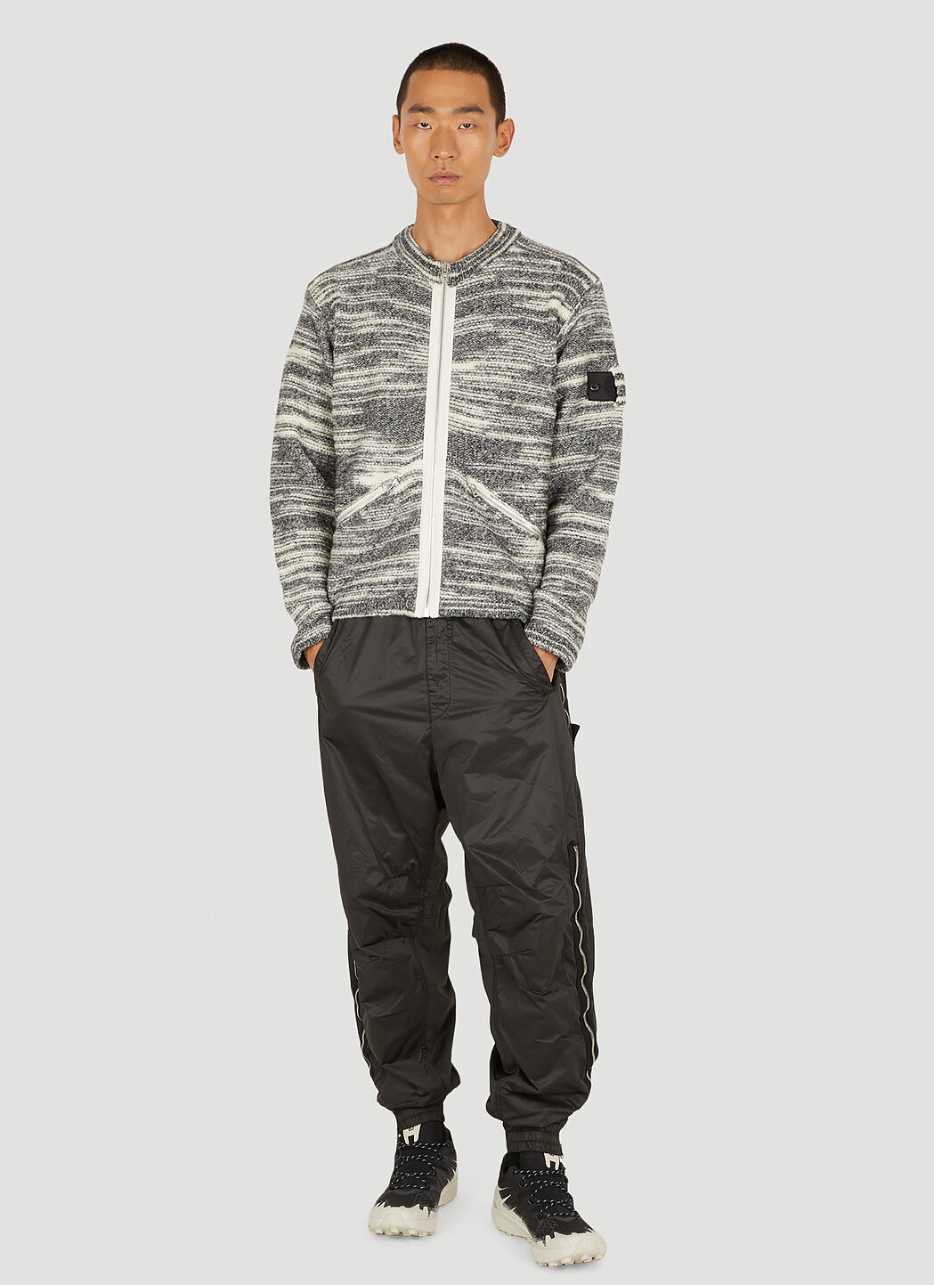 Stone Island Shadow Project Men s Thermo Zip Track Pants in Black