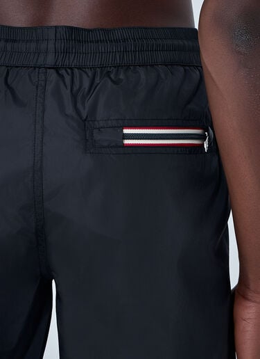 Moncler Elasticated Swim Shorts Black mon0164016