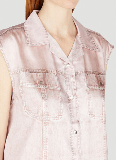 Diesel C-Mohja Denim Sleeveless Shirt Pink dsl0252001
