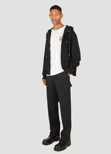 Dolce & Gabbana 徽标铭牌polo运动衫 黑 dol0147012