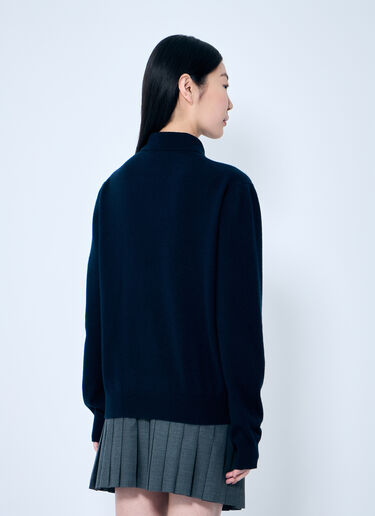 Miu Miu Cashmere Polo Sweater Black miu0359002