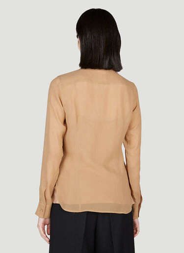 Max Mara Sheer Georgette Shirt Camel max0253036