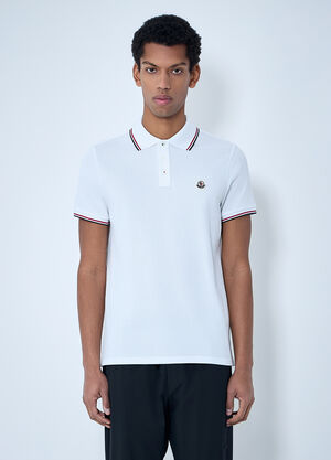 Moncler Piqué Polo Shirt White mon0163033