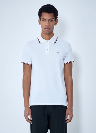 Moncler Piqué Polo Shirt White mon0163033