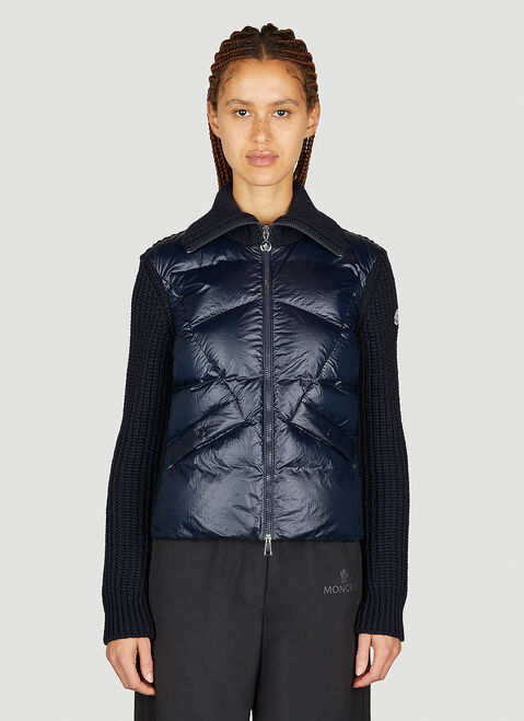 Moncler Karakorum Padded Wool Cardigan Burgundy mnk0254002