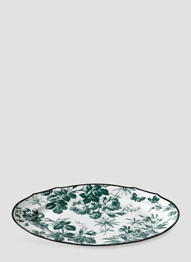 Gucci Herbarium Hors D'oeuvre Plate Green wps0638367