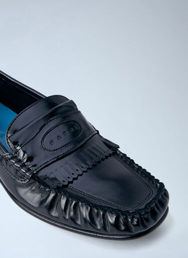 Marni Leather Penny Loafers Black mni0164007