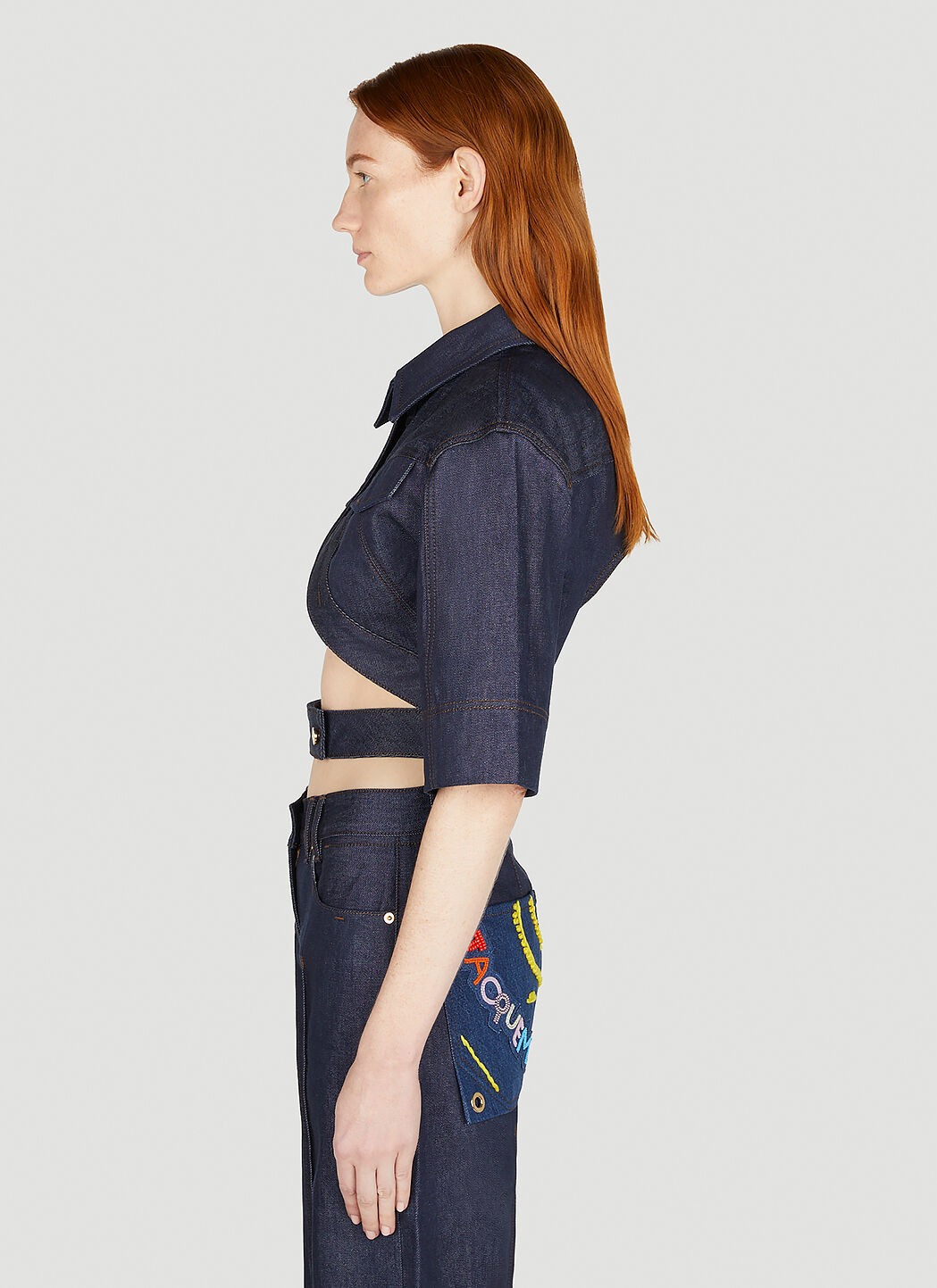 Jacquemus Le Haut De Nimes Yuma Top in Denim | LN-CC