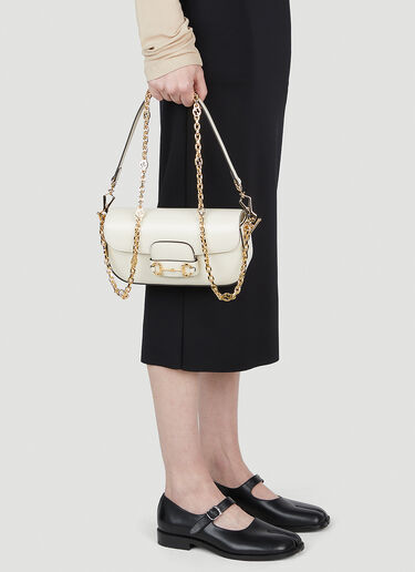 Gucci 1955 Horsebit Shoulder Bag White guc0252021