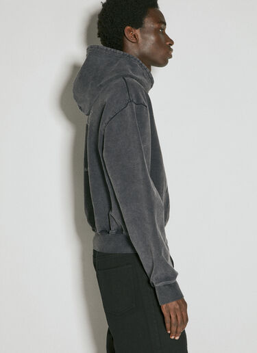 Han Kjøbenhavn Rose Cropped Hooded Sweatshirt Grey han0155005