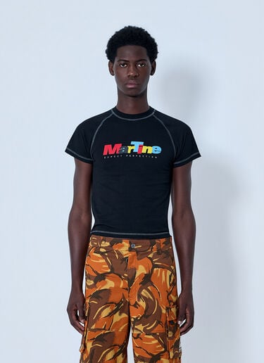 Martine Rose Logo Motif T-Shirt Black mtr0164015