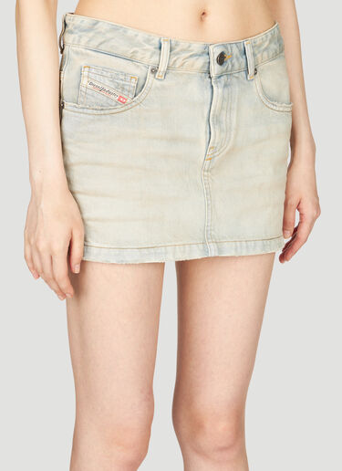 Diesel De-Ron Denim Mini Skirt Blue dsl0255021