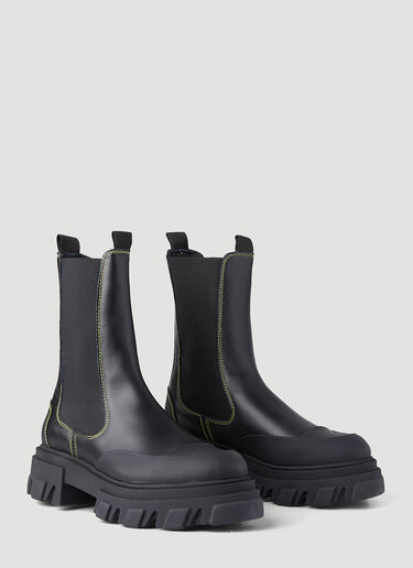 Leather Chelsea Boots GANNI Leather Chelsea Boots Black gan0246036