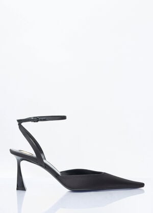 Saint Laurent AimÃ©Ã¨ 露跟浅口鞋 黑色 sla0258006