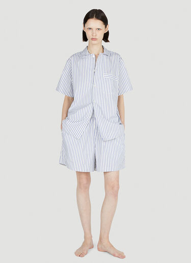 Tekla Skagen Stripes Shorts Blue tek0352005