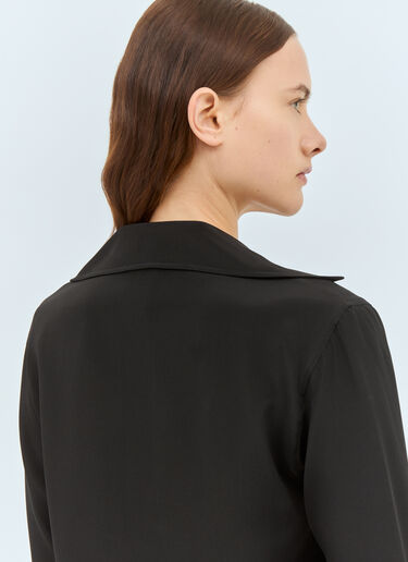 Max Mara Silk Crêpe de Chine Shirt Black max0258002