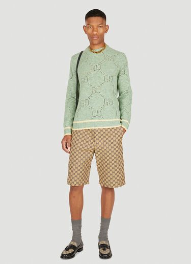 Gucci GG Perforated Sweater Green guc0150055