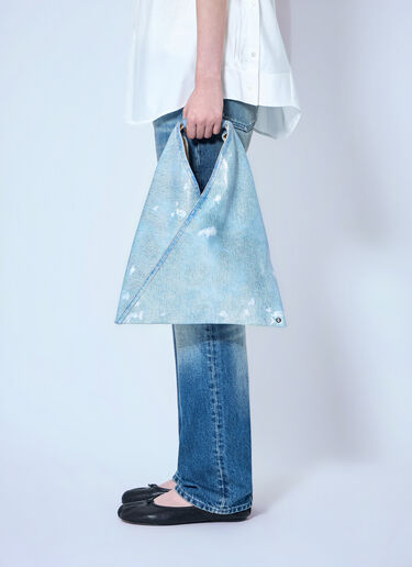 MM6 Maison Margiela 小型日本製ハンドバッグ ブ  ルー mmm0264057