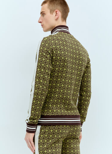 Power Zip-Up Sweatshirt Wales Bonner Power Zip-Up Sweatshirt Green wbn0156002