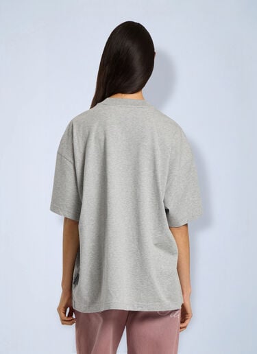 Palm Angels Stud Box Logo Loose Tee Grey pma0266218