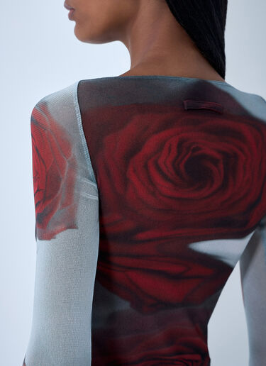 Blurry Roses Mesh Tank Top Jean Paul Gaultier Blurry Roses Mesh Tank Top White jpg0262003
