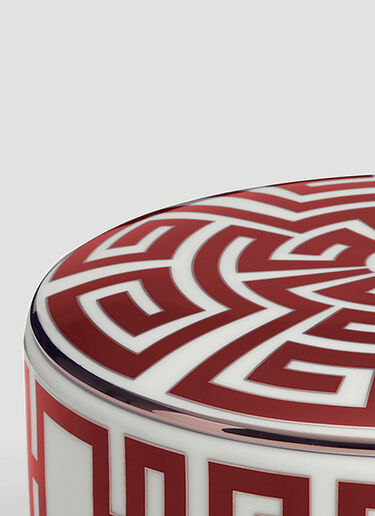 Ginori 1735 Labirinto Round Box With Cover Red wps0644466