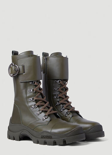 Moncler Larue 搭扣及踝靴 卡其色 mon0253044