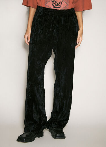 Martine Rose Wide-Leg Track Pants Black mtr0358003